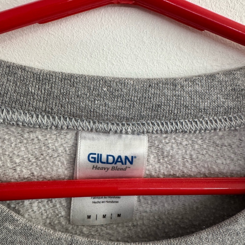 Gildan Gray Crewneck Sweater with Smokey the Bear Design - Picture 3 of 3